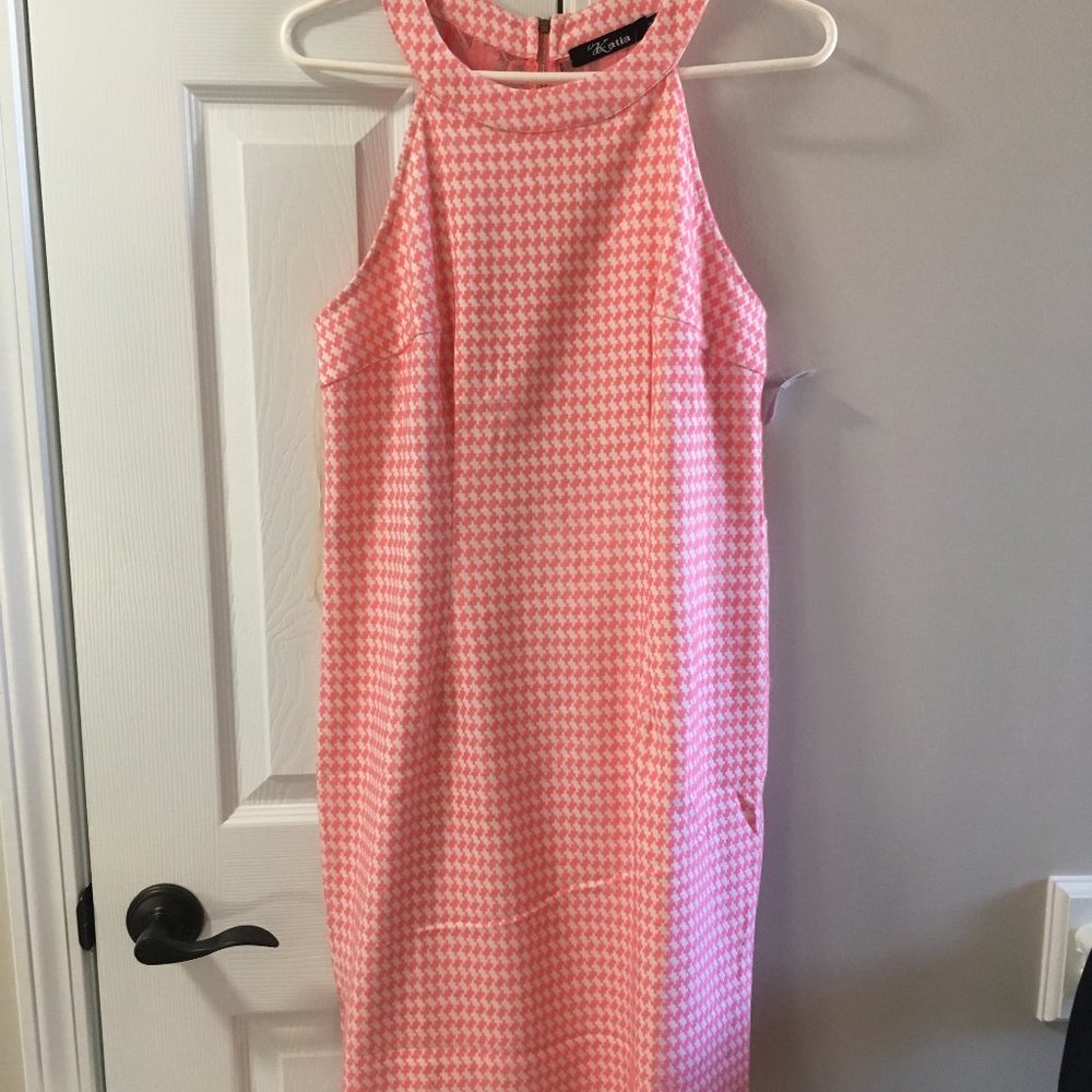 Katia pink dress with lace back